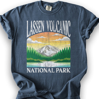 Lassen Volcanic National Park "Big and Bold" T-Shirt - Denim