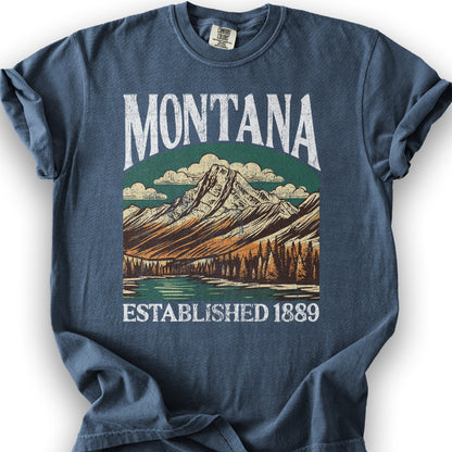 Montana "Big and Bold" State T-Shirt - Denim