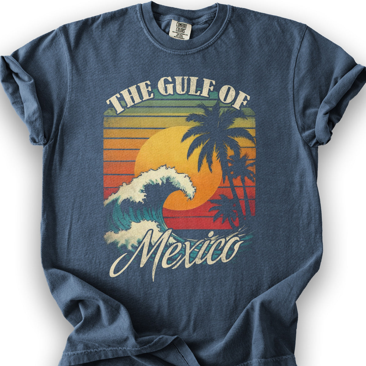 Gulf of Mexico "Retro Wave" T-Shirt - Denim