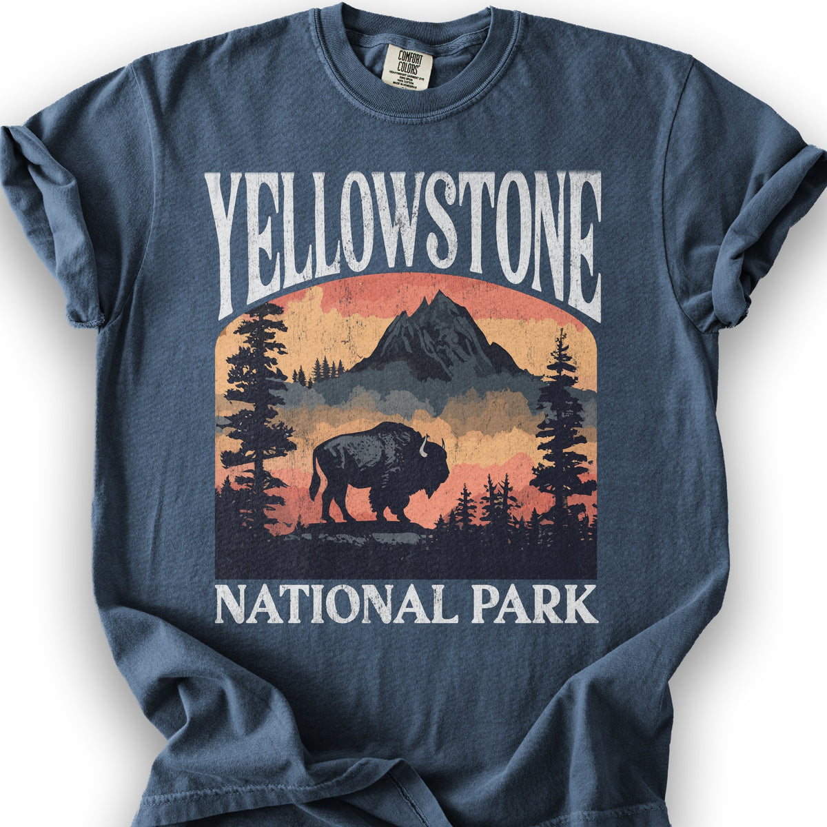 Yellowstone National Park "Big and Bold" T-Shirt - Denim