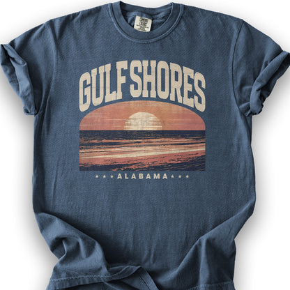 Gulf Shores Alabama "Varsity" Shirt - Denim