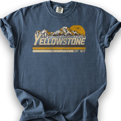 Yellowstone Retro Stripe T-Shirt - Denim
