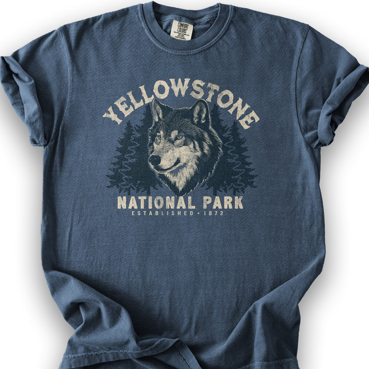 Yellowstone Wolf Design V01 - 1717 - 2025 - Denim