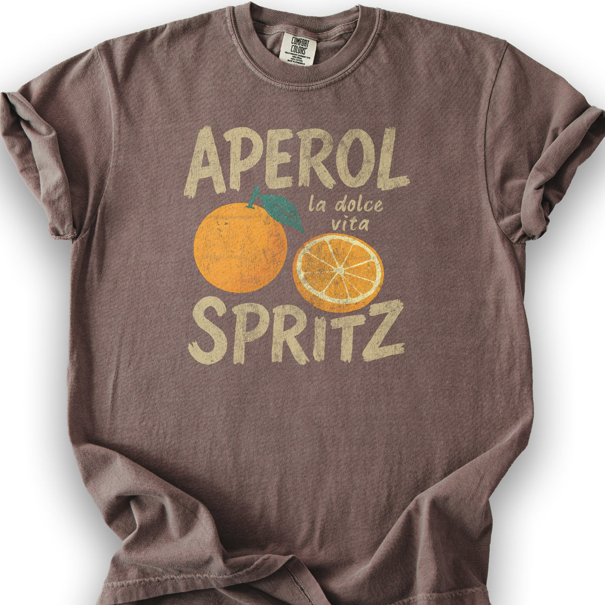 Aprel Spritz La Dolca Vita T-Shirt - Espresso