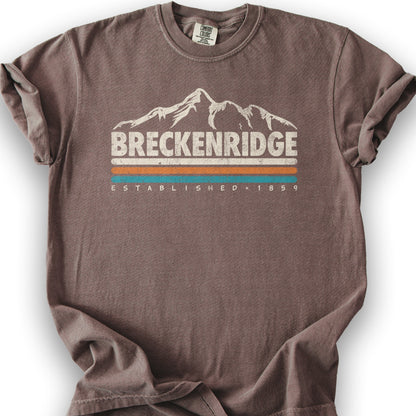 Breckenridge Retro Stripe T-Shirt - Espresso