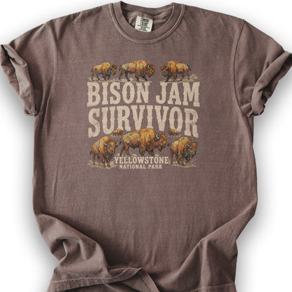 Bison Jam Survivor T-Shirt - Espresso