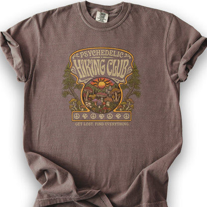 Pyschedelic Hiking Club V2 T-Shirt - Espresso
