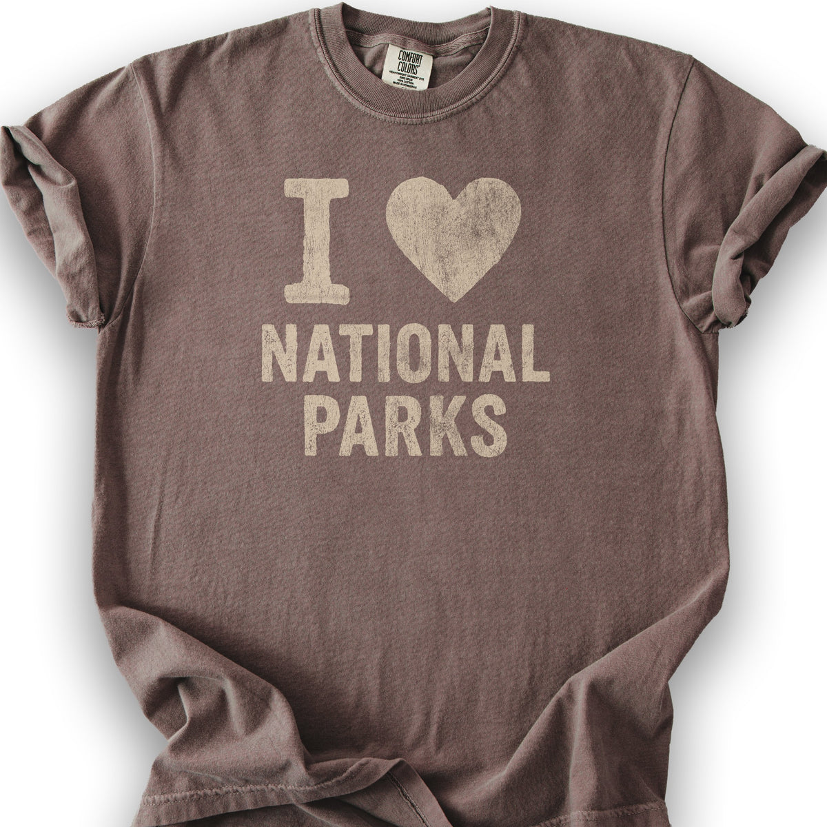 I Love National Parks Vintage T-Shirt - Espresso