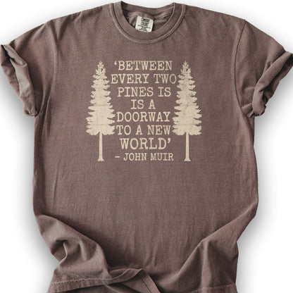 Between Two Pines T-Shirt - Espresso
