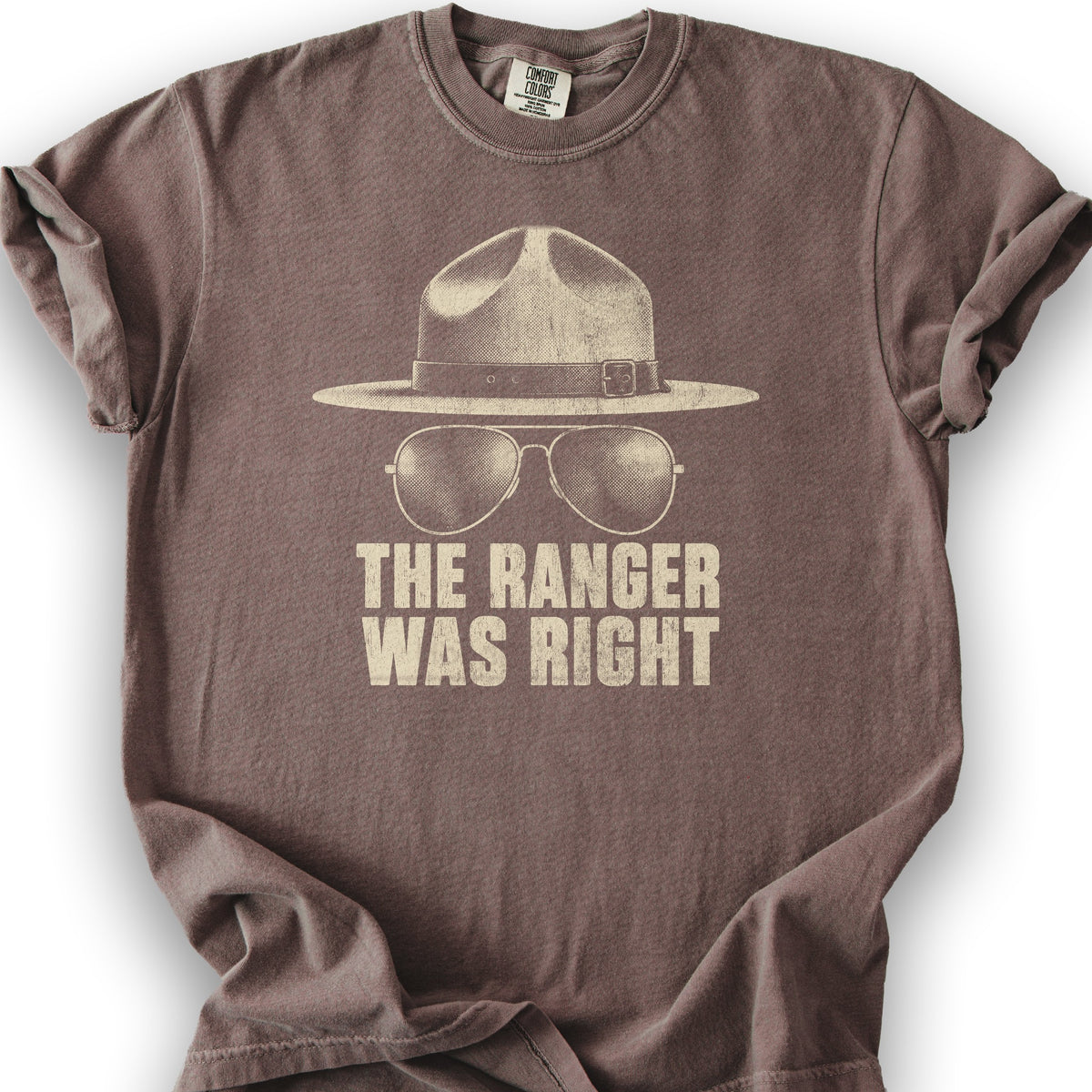 Ranger Was Right Halftone T-Shirt - Espresso
