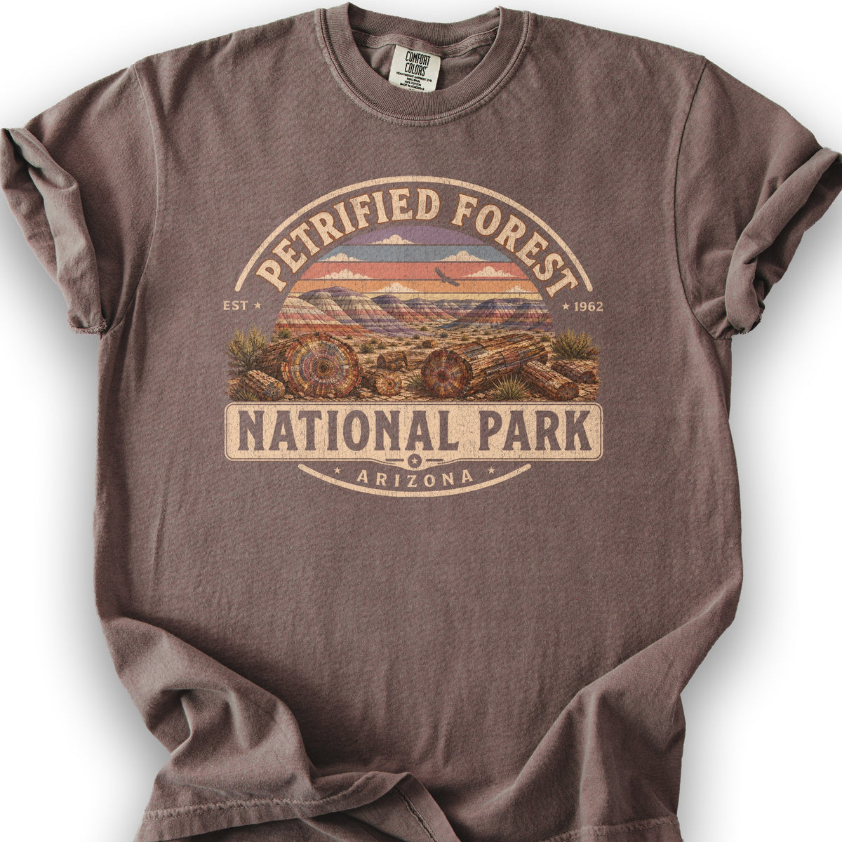 Petrified Forest Medallion T-Shirt - Espresso