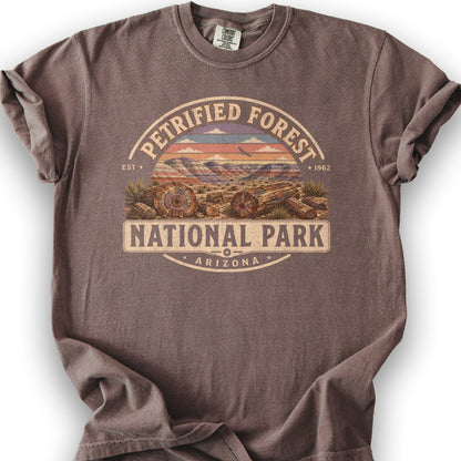 Petrified Forest Medallion T-Shirt - Espresso