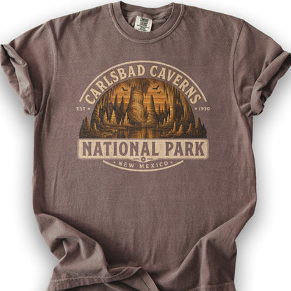 Carlsbad Caverns Medallion T-Shirt - Espresso