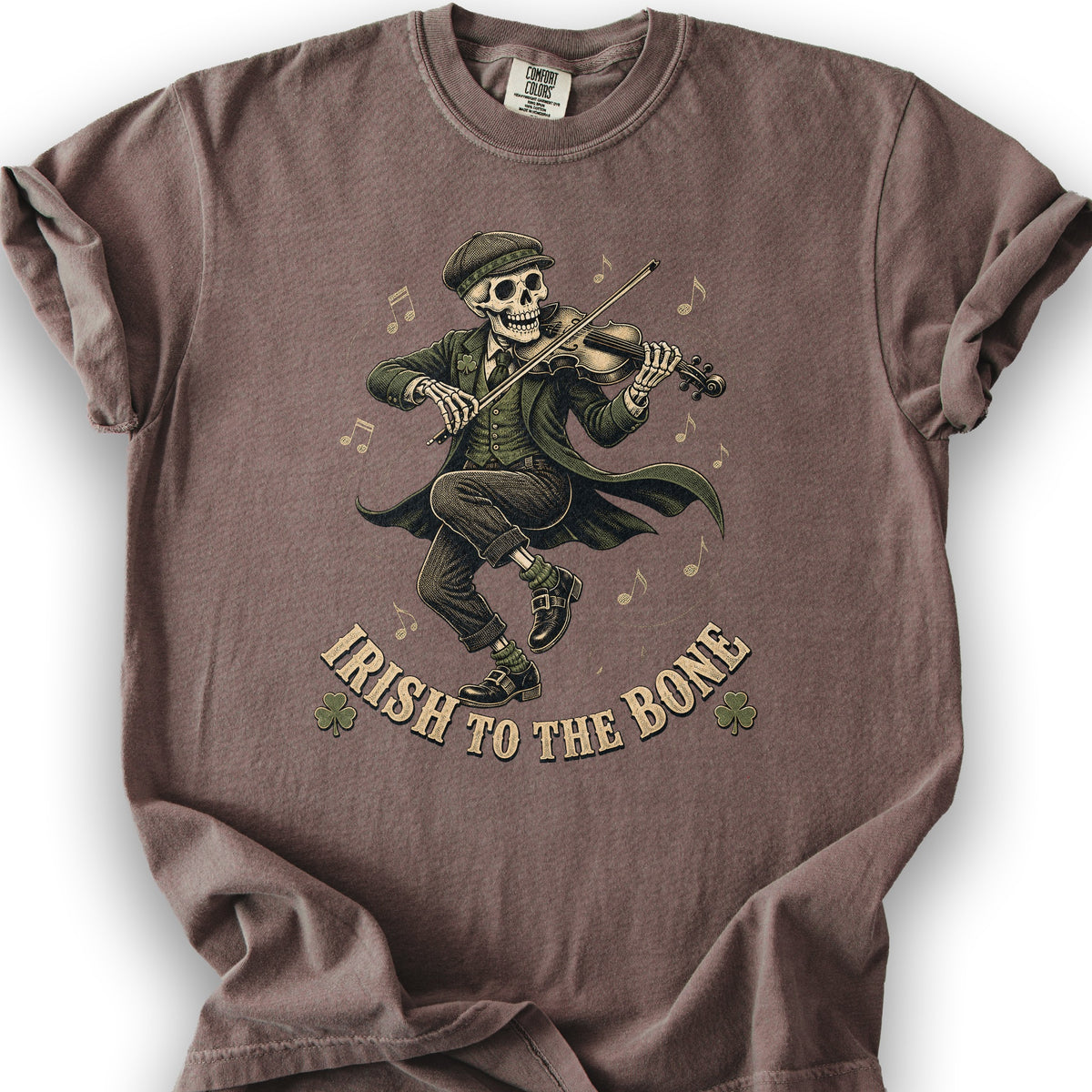 Irish Bone Jig T-Shirt - Espresso