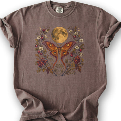 Harvest Moon Moth T-Shirt - Espresso