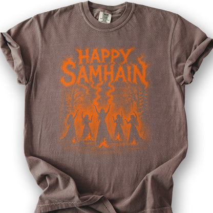 Happy Samhain Druid T-Shirt - Espresso