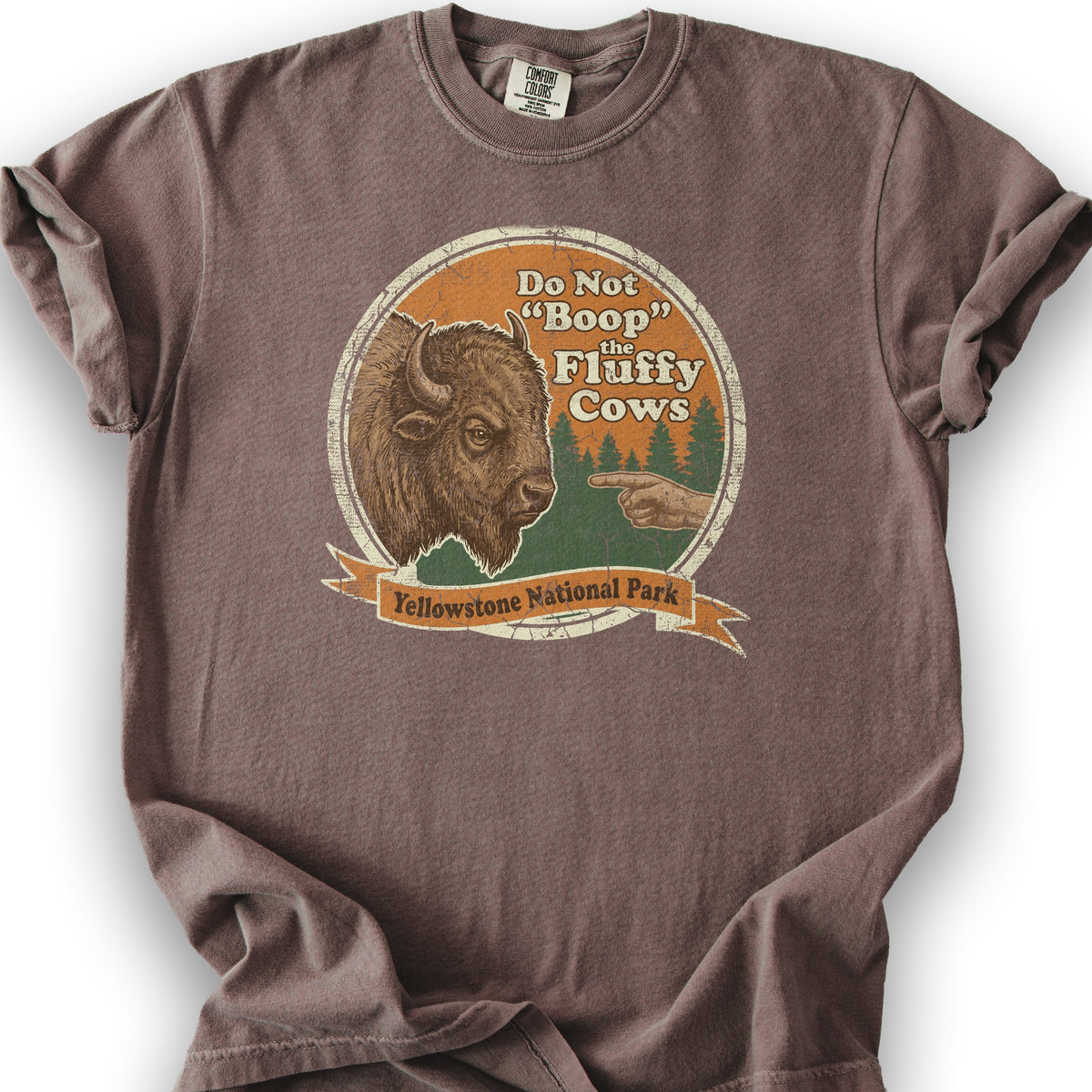 Fluffy Cows Boop T-Shirt - Espresso