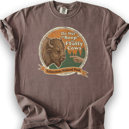 Fluffy Cows Boop T-Shirt - Espresso