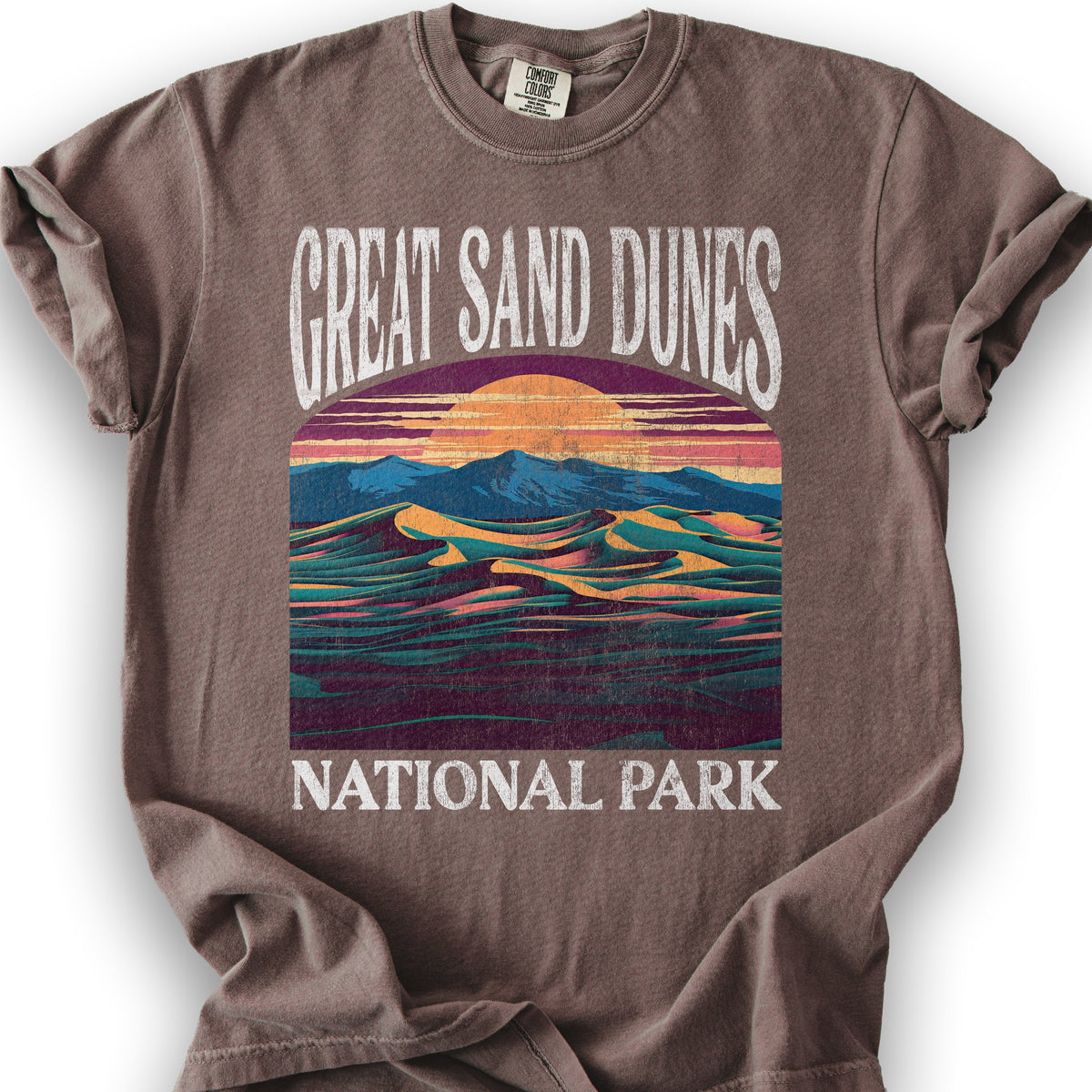 Great Sand Dunes National Park "Big and Bold" T-Shirt - Espresso