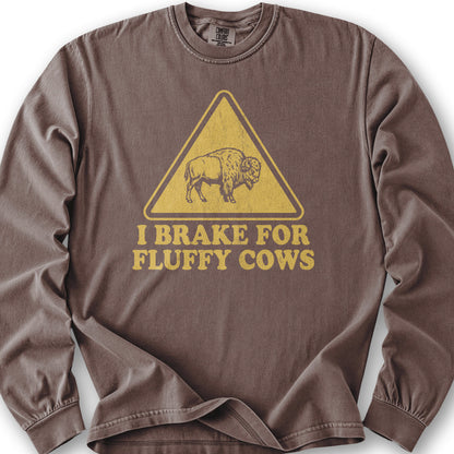 Brake For Fluffy Cows T-Shirt - Espresso