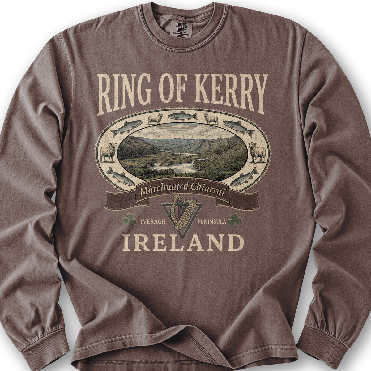 Ring of Kerry Heritage Long Sleeve Shirt - Espresso