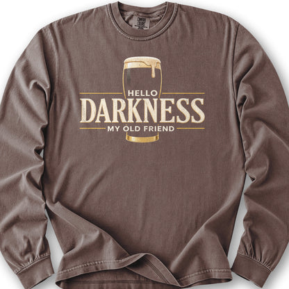 Darkness My Old Friend Long Sleeve Shirt - Espresso