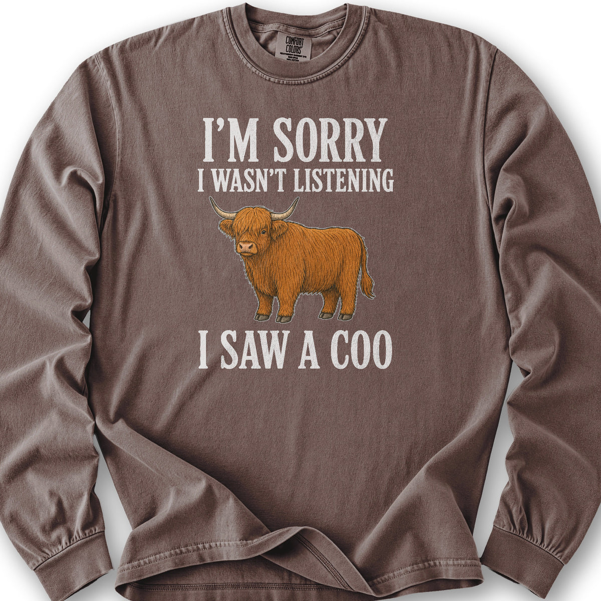 I Saw A Coo Long Sleeve Shirt - Espresso
