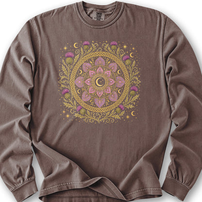 Thistle Moon Mandala Long Sleeve Shirt