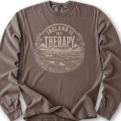 Ireland Is My Therapy Badge Long Sleeve Shirt