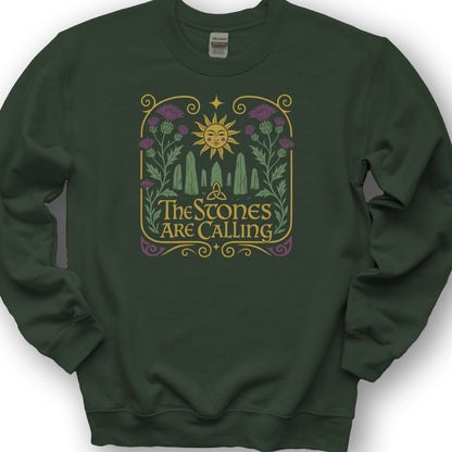 The Stones Are Calling Sweatshirt - Forest Green