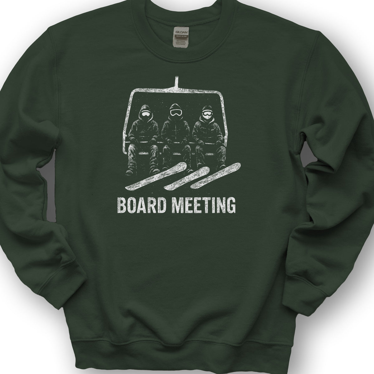 Snowboard "Board Meeting" Sweatshirt - Forest Green
