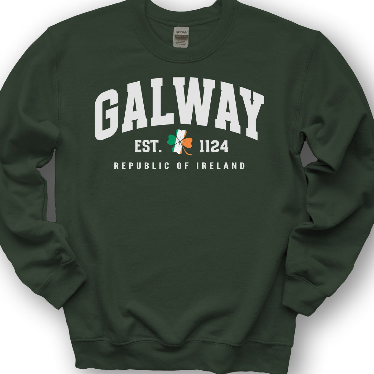 Galway Varsity Flag Sweatshirt - Forest Green