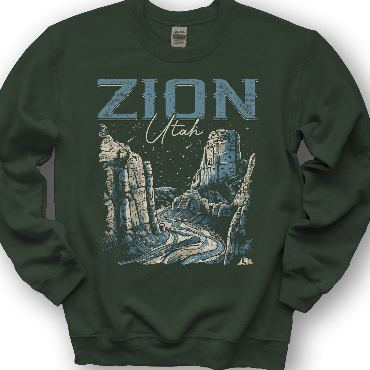 Zion Canyon Sweatshirt - Forest Green