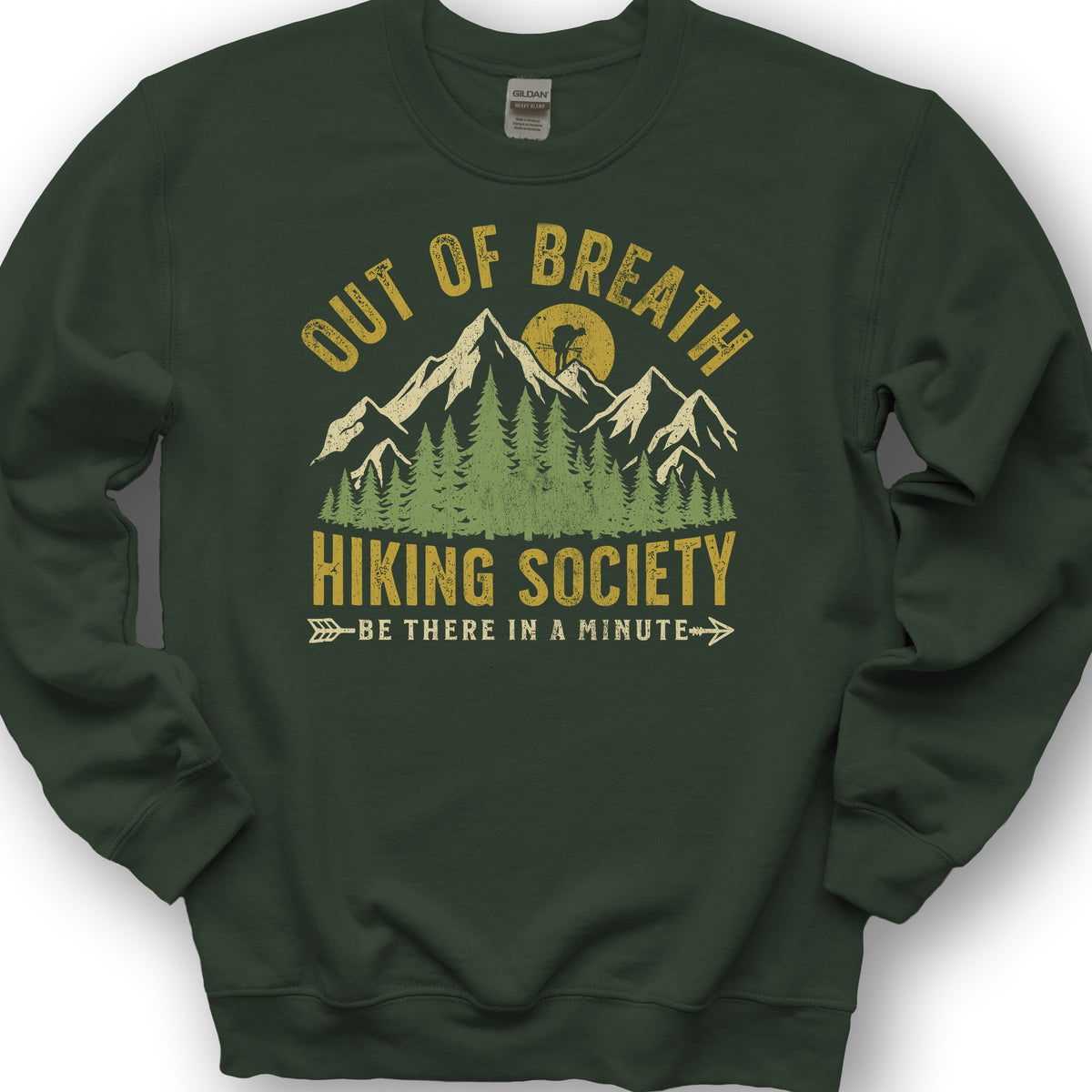 Out of Breath Hiking Sweatshirt - Forest Green