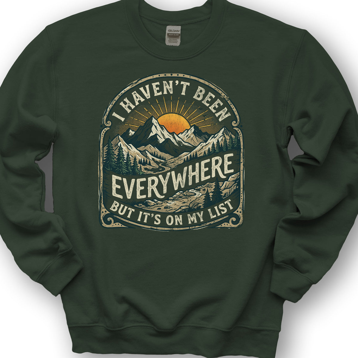 On My List Sweatshirt - Forest Green