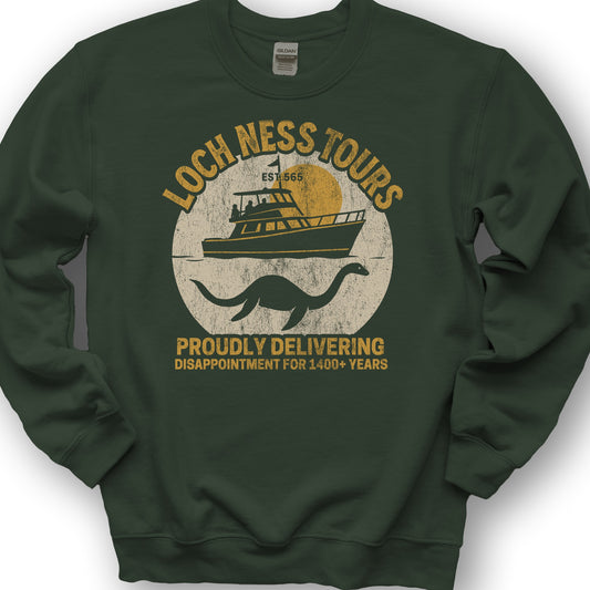 Loch Ness Tours Sweatshirt - Forest Green