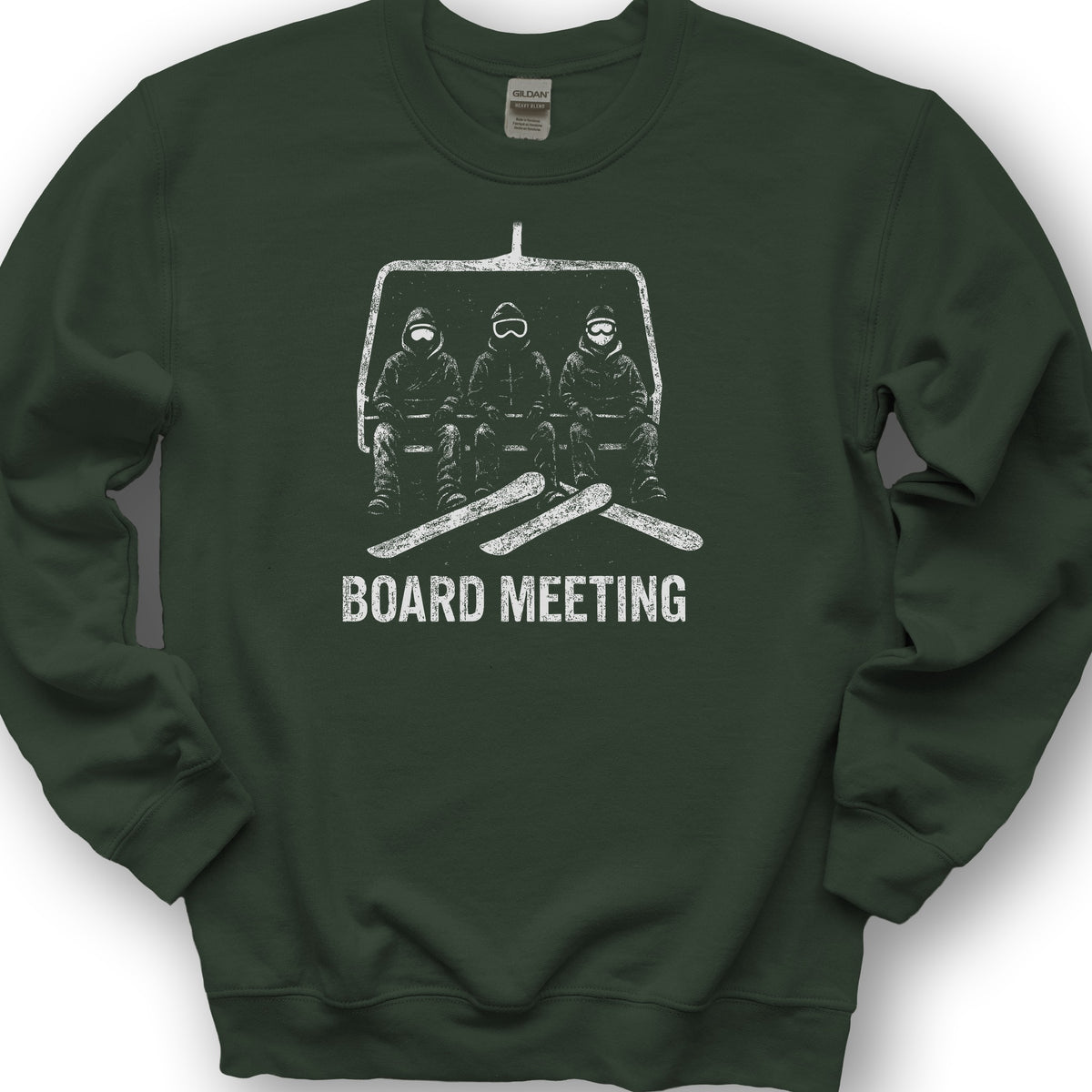 Board Meeting Goofy Rider Sweatshirt - Forest Green