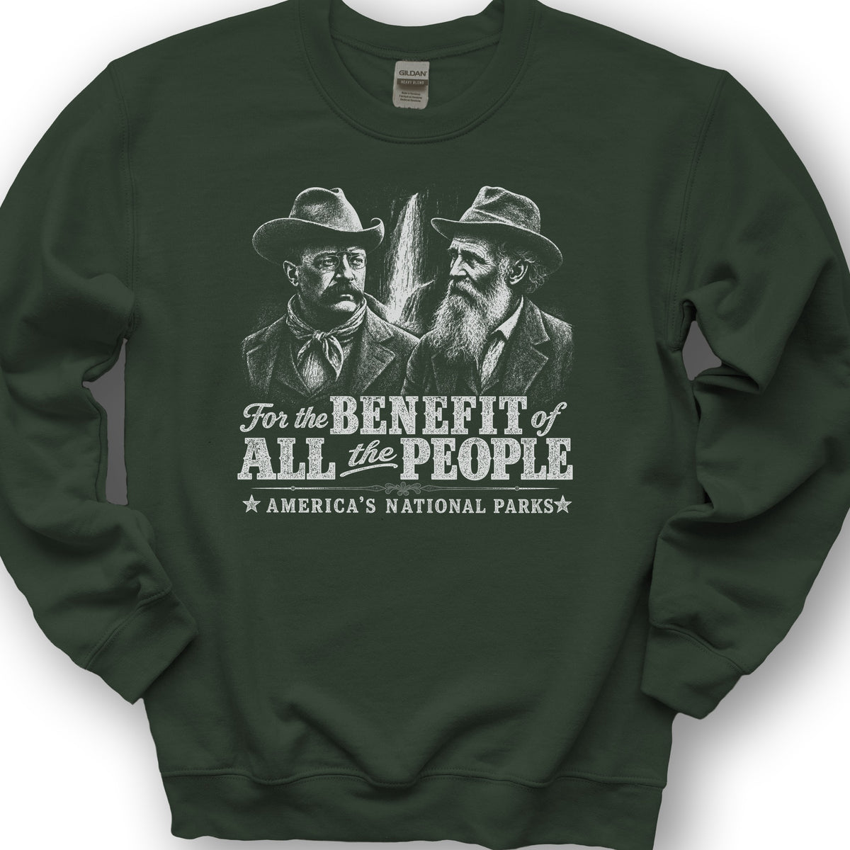 Roosevelt and Muir Sweatshirt - Forest Green