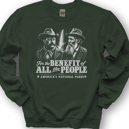Roosevelt and Muir Sweatshirt - Forest Green