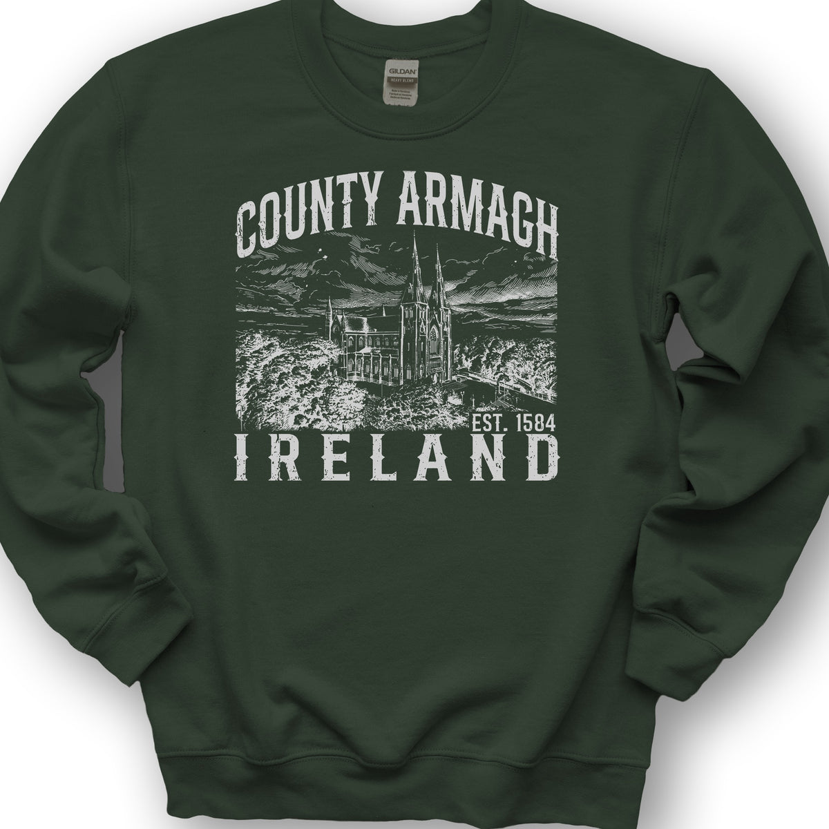 County Armagh Ireland Sweatshirt - Forest Green