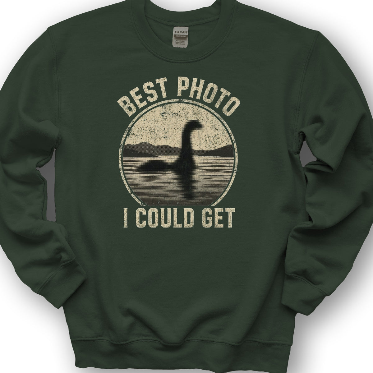 Loch Ness Photo Sweatshirt - Forest Green