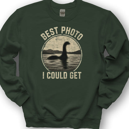 Loch Ness Photo Sweatshirt - Forest Green