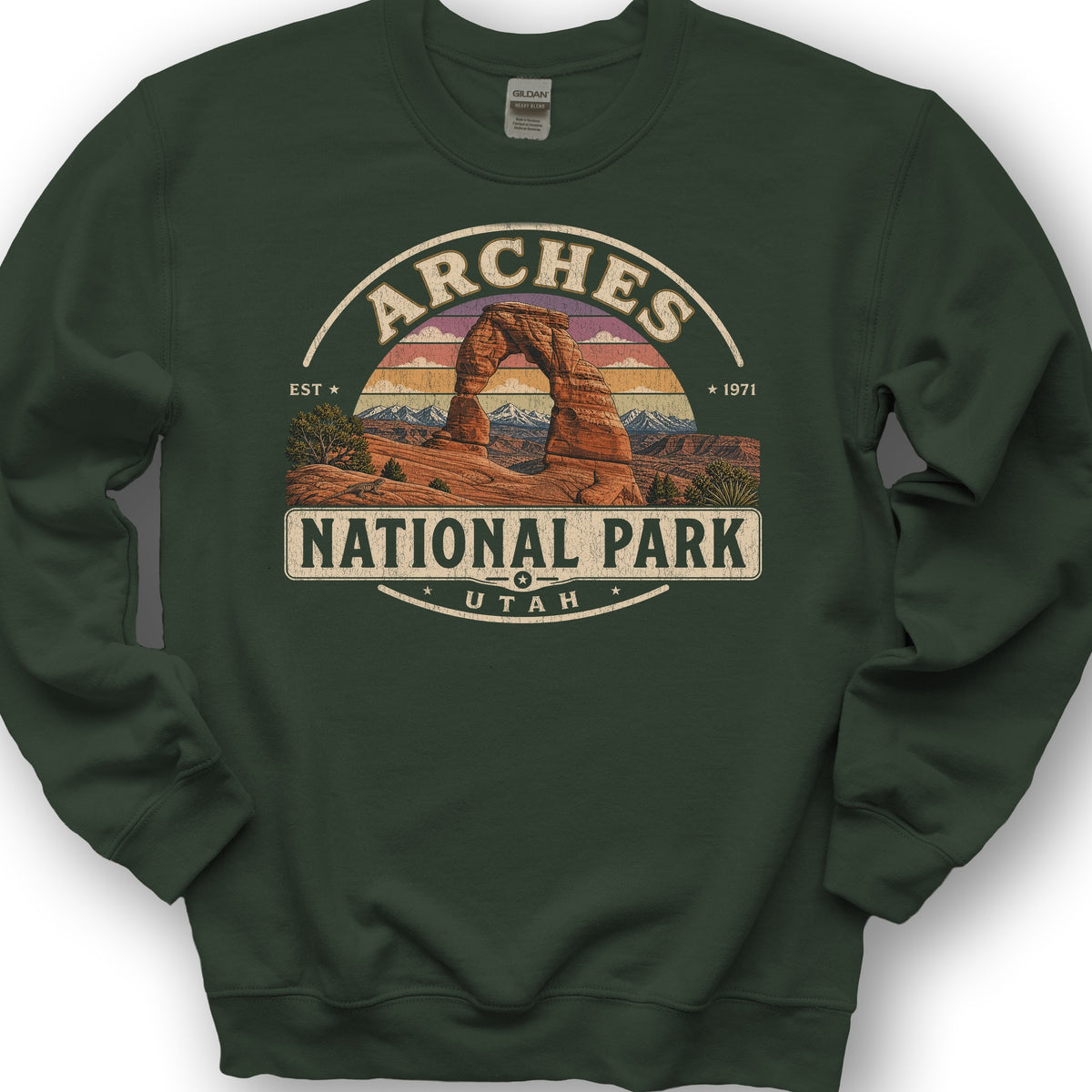 Arches Medallion Sweatshirt - Forest Green