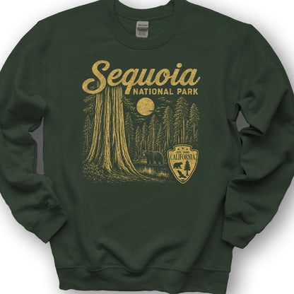 Sequoia Vintage Sketch Sweatshirt - Forest Green