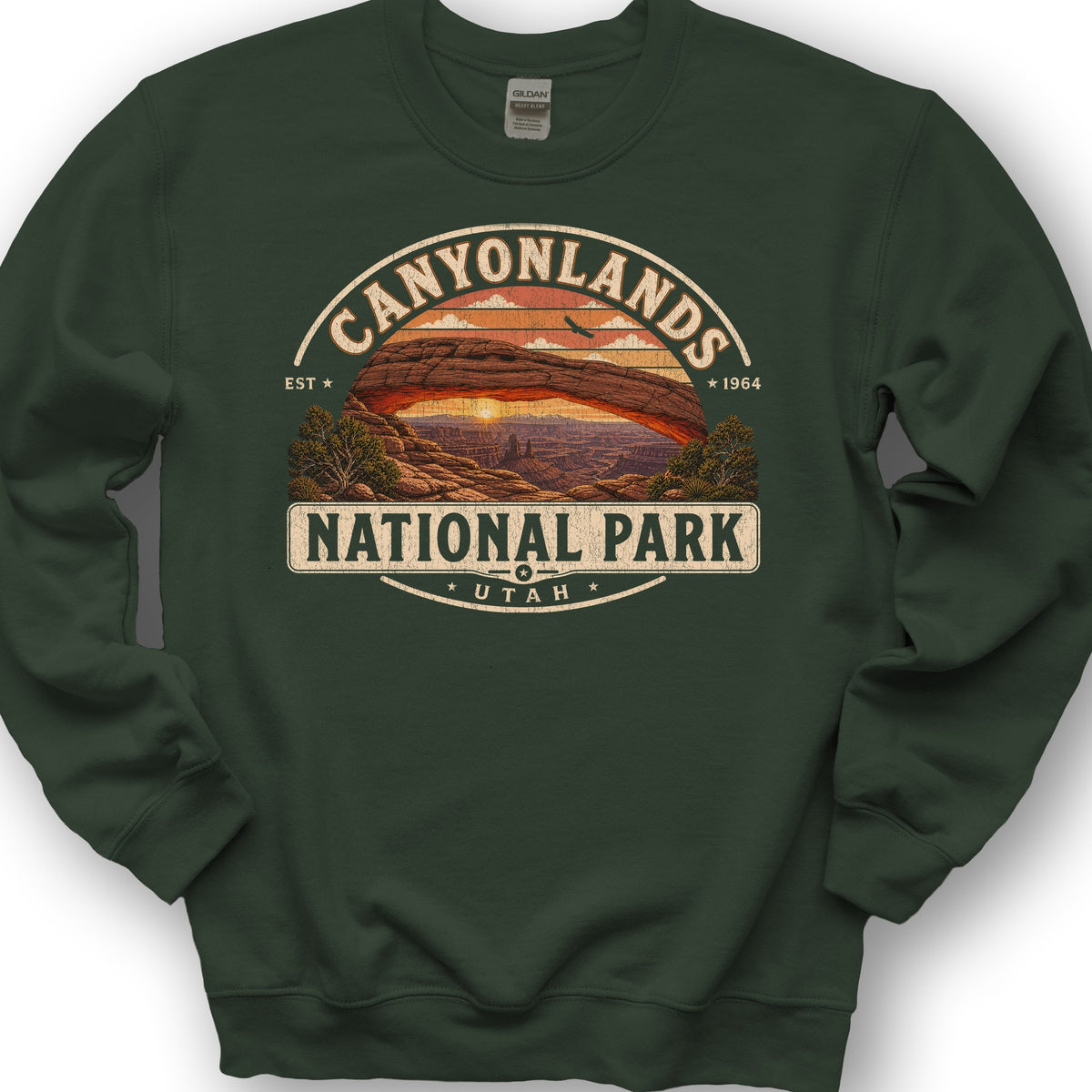 Canyonlands Medallion Sweatshirt - Forest Green