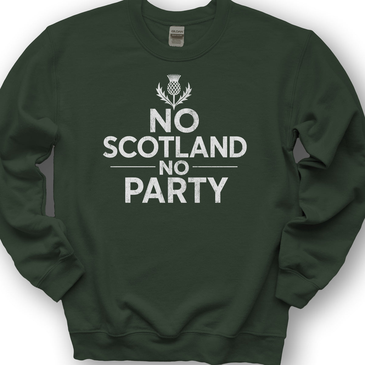 Scotland No Party Bold Sweatshirt - Forest Green