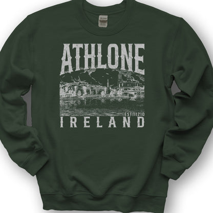 Athlone Ireland Sketch Sweatshirt - Forest Green