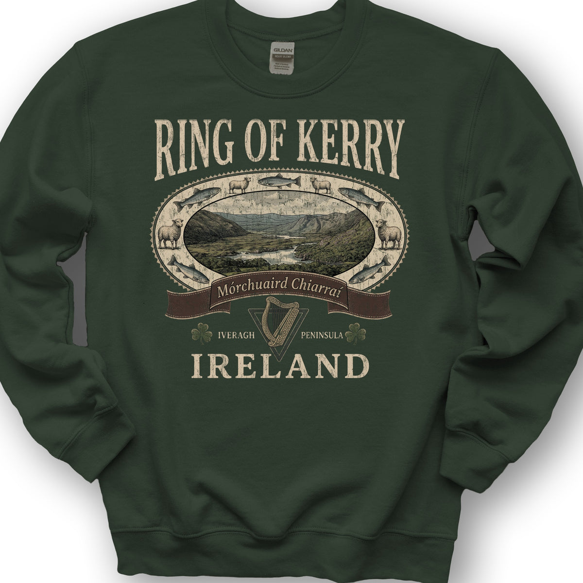 Ring of Kerry Heritage Sweatshirt - Forest Green