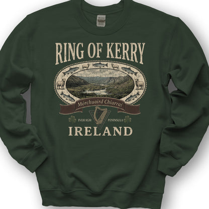 Ring of Kerry Heritage Sweatshirt - Forest Green
