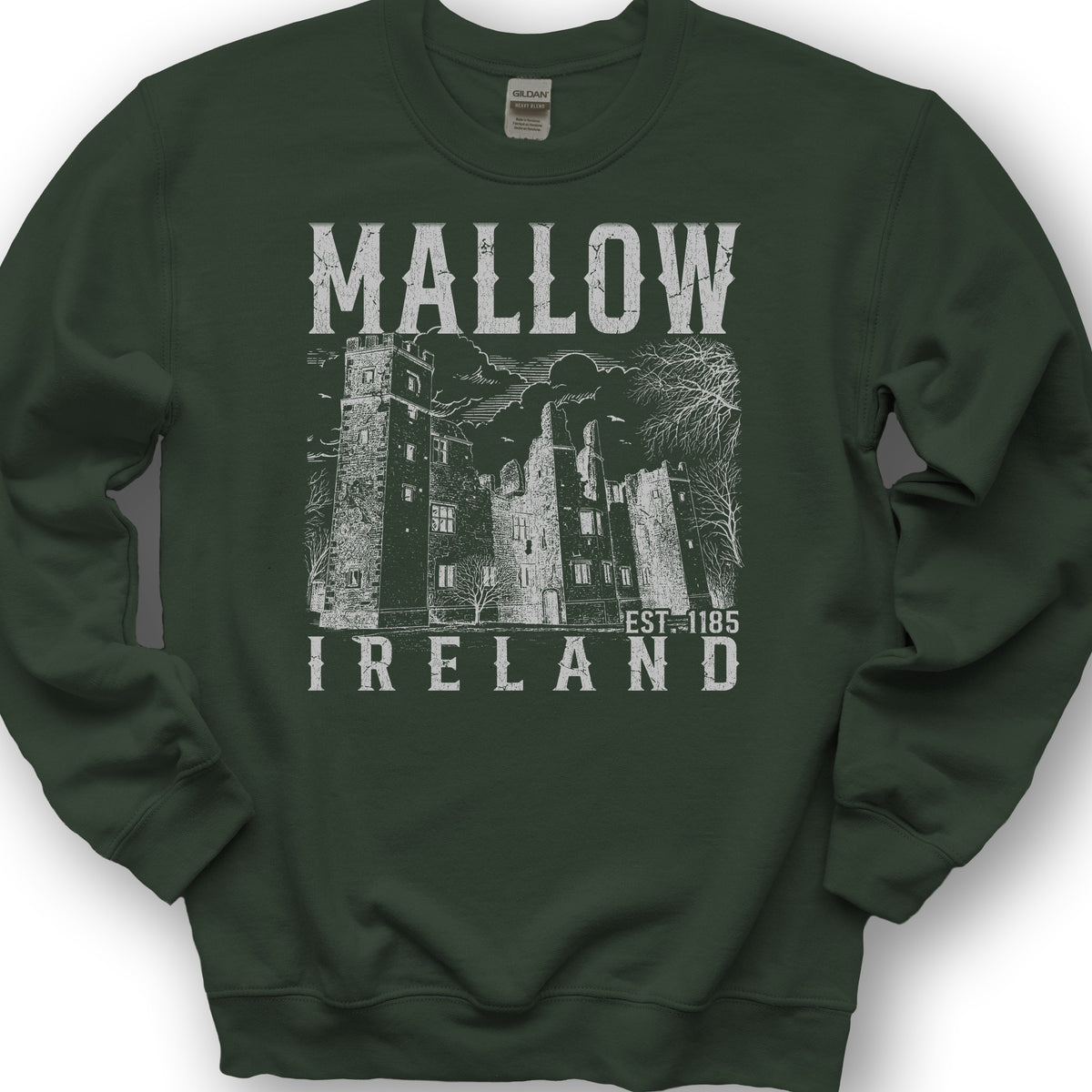 Mallow Ireland Sketch Sweatshirt - Forest Green
